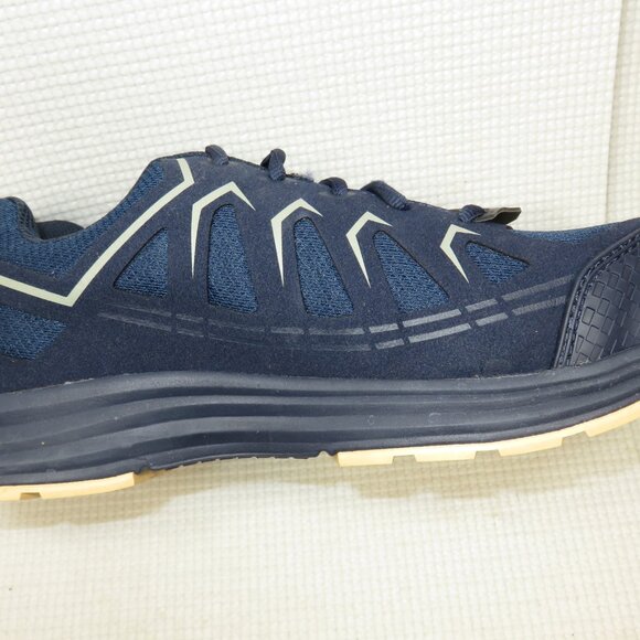 Skechers Malad II 200127 Composite Toe Work Shoes ASTM Navy/Tan Men\'s 7.5 NWT main image 4
